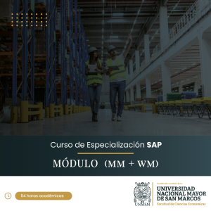 Curso de Especialización en SAP Módulo Compras y Almacenes